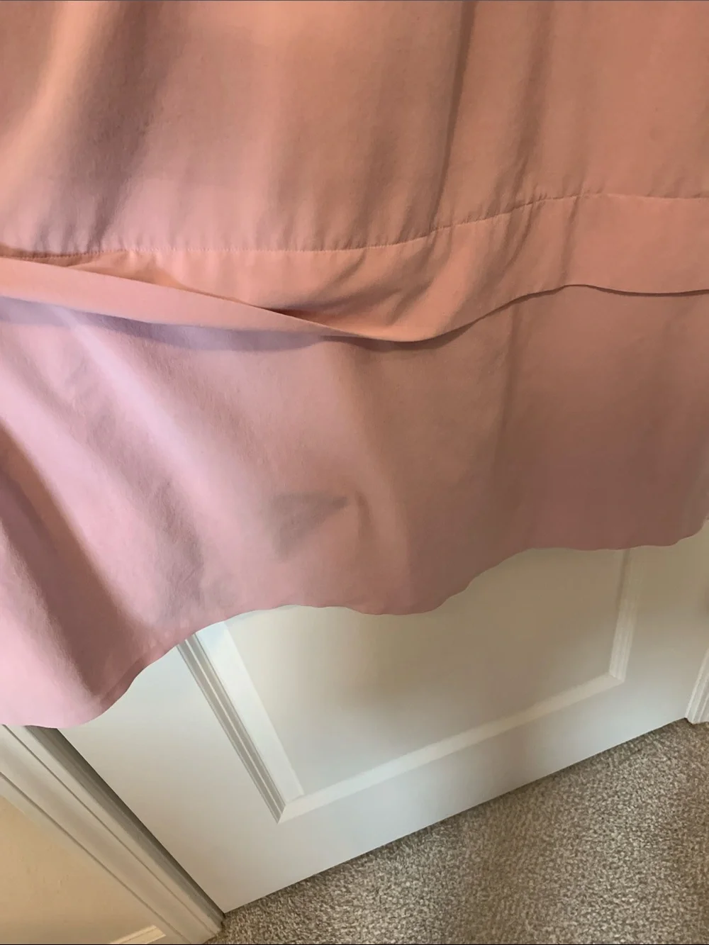 Athleta Elation Hybrid V-Neck dress with bra and pockets in Begonia Pink Size L - Picture 6 of 11